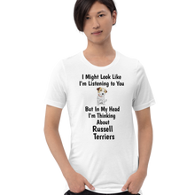 Load image into Gallery viewer, Thinking about Russell Terriers T-Shirts - Light