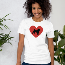 Load image into Gallery viewer, Russell Terrier in Heart T-Shirts - Light