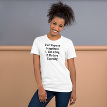 Load image into Gallery viewer, 2 Steps to Happiness - Lure Coursing T-Shirts - Light