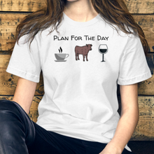 Load image into Gallery viewer, Cattle Herding Plan for the Day Cattle T-Shirts - Light