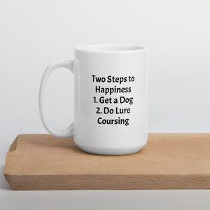 2 Steps to Happiness - Lure Coursing Mug