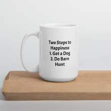 Load image into Gallery viewer, 2 Steps for Happiness - Barn Hunt Mugs

