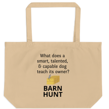 Load image into Gallery viewer, Dog Teaches Barn Hunt X-Large Tote/ Shopping Bags
