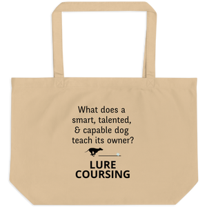 Dog Teaches Lure Coursing X-Large Tote/ Shopping Bags