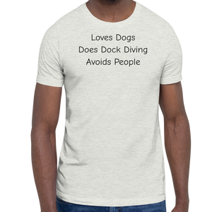 Loves Dogs, Does Dock Diving T-Shirts - Light