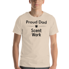 Load image into Gallery viewer, Proud Scent Work Dad T-Shirts - Light
