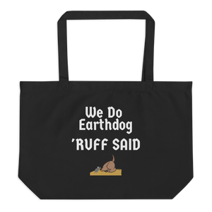 Ruff Said Earthdog X-Lage Tote/ Shopping Bags - Black