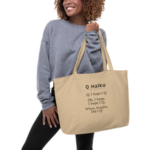 Load image into Gallery viewer, Q Haiku X-Large Tote/ Shopping Bags

