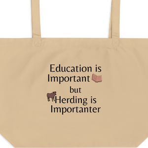 Cattle Herding is Importanter X-Large Tote/ Shopping Bags
