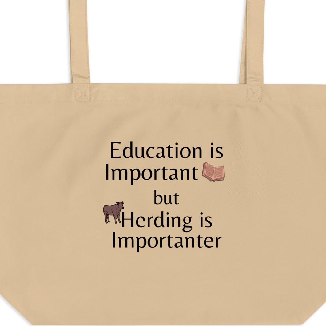Cattle Herding is Importanter X-Large Tote/ Shopping Bags