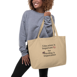 Cattle Herding is Importanter X-Large Tote/ Shopping Bags