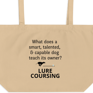 Dog Teaches Lure Coursing X-Large Tote/ Shopping Bags