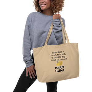 Dog Teaches Barn Hunt X-Large Tote/ Shopping Bags