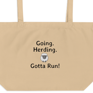 Going. Sheep Herding. Gotta Run X-Large Tote/ Shopping Bags