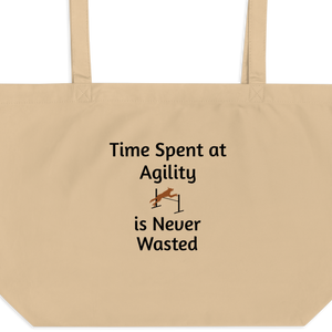 Time Spent at Agility X-Large Tote/ Shopping Bags