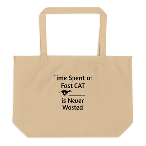 Time Spent at Fast CAT X-Large Tote/ Shopping Bags