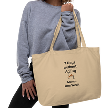 Load image into Gallery viewer, 7 Days Without Agility X-Large Tote/ Shopping Bags
