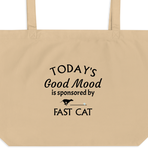 Good Mood by Fast CAT X-Large Tote/ Shopping Bags