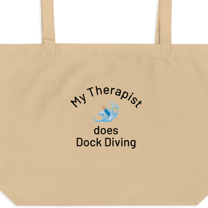 My Therapist Does Dock Diving X-Large Tote/ Shopping Bags