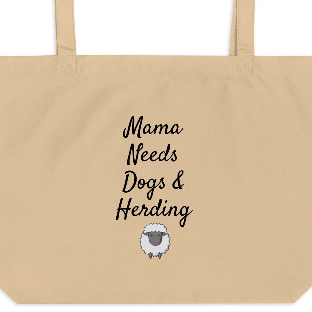 Mama Needs Dogs & Sheep Herding X-Large Tote/ Shopping Bags