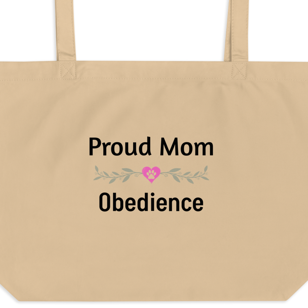 Proud Obedience Mom X-Large Tote/ Shopping Bags