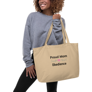 Proud Obedience Mom X-Large Tote/ Shopping Bags