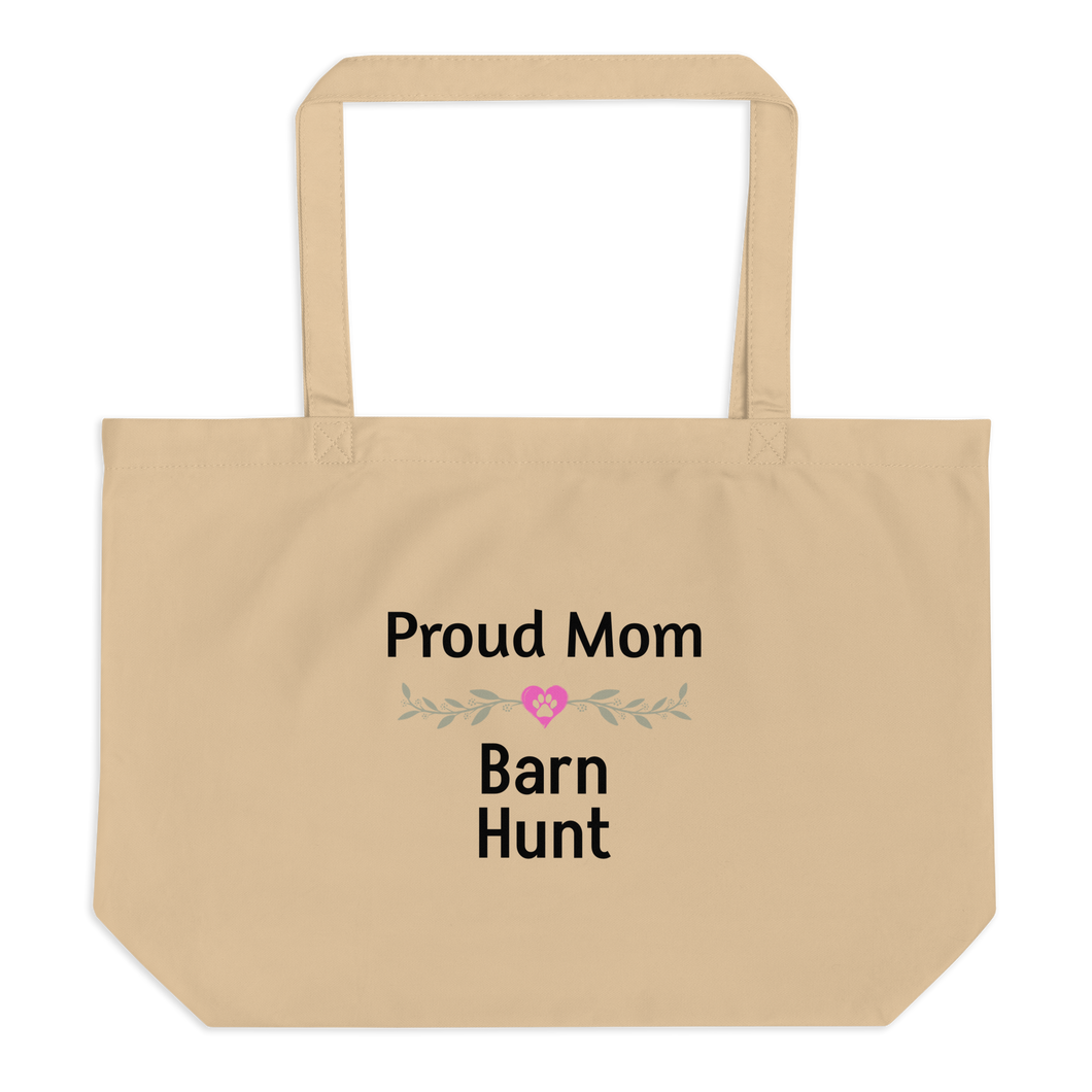 Proud Barn Hunt Mom X-Large Tote/ Shopping Bags