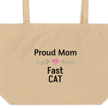 Load image into Gallery viewer, Proud Fast CAT Mom X-Large Tote/ Shopping Bags
