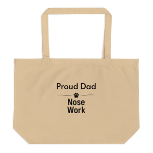 Proud Nose Work Dad X-Large Tote/ Shopping Bags