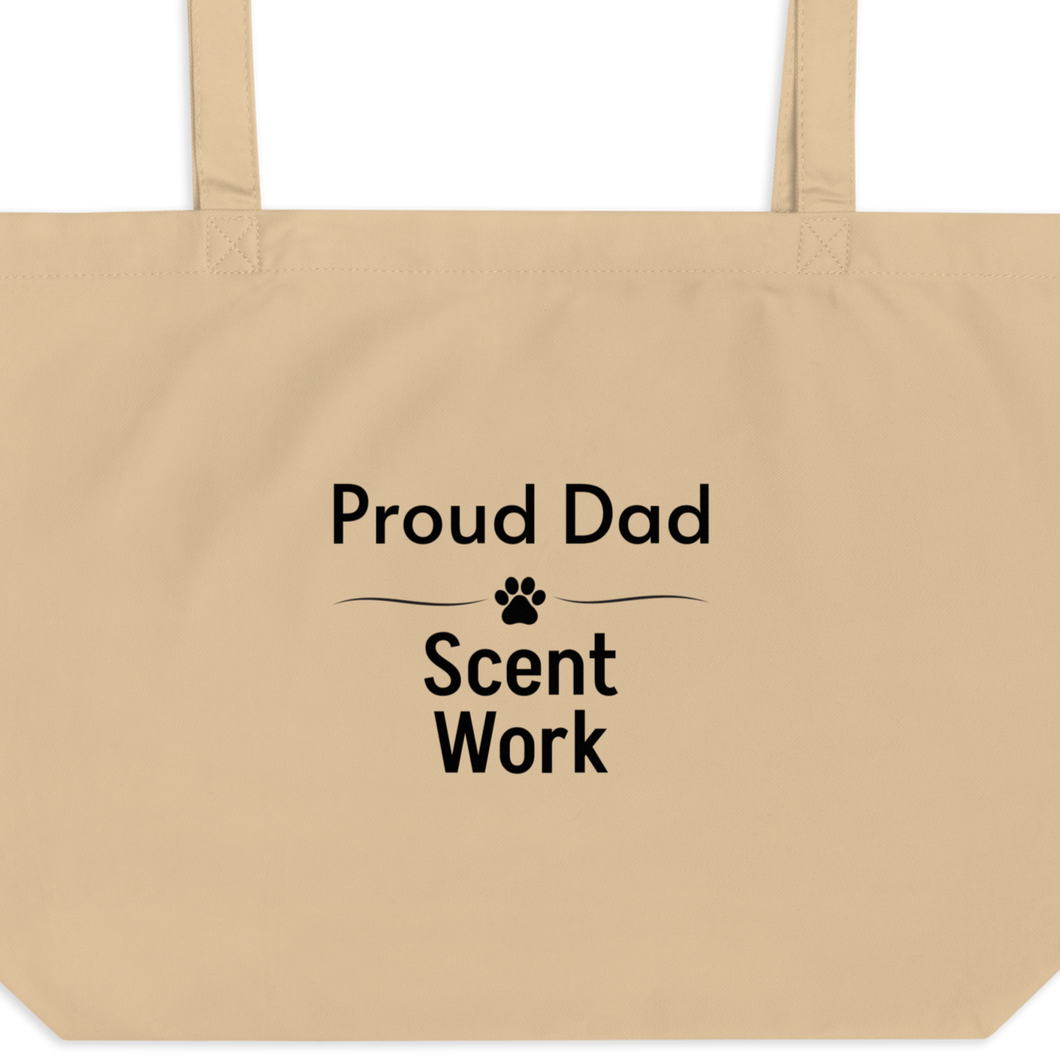 Proud Scent Work Dad X-Large Tote/ Shopping Bags