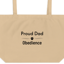 Load image into Gallery viewer, Proud Obedience Dad X-Large Tote/ Shopping Bags
