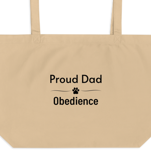 Proud Obedience Dad X-Large Tote/ Shopping Bags