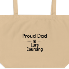 Load image into Gallery viewer, Proud Lure Coursing Dad X-Large Tote/ Shopping Bags
