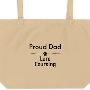 Proud Lure Coursing Dad X-Large Tote/ Shopping Bags