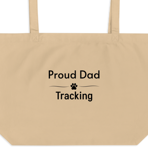 Proud Tracking Dad X-Large Tote/ Shopping Bags