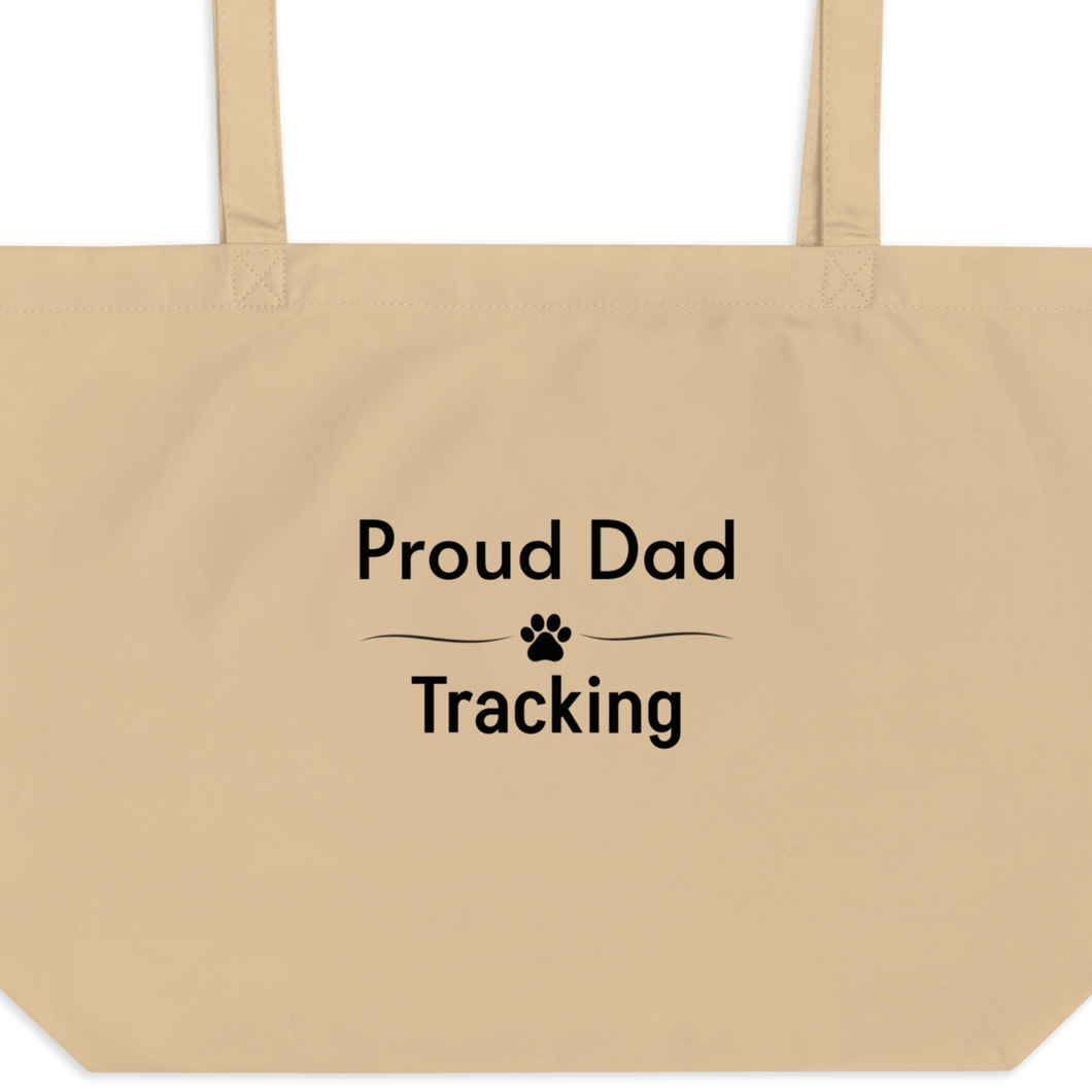 Proud Tracking Dad X-Large Tote/ Shopping Bags