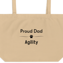 Load image into Gallery viewer, Proud Agility Dad X-Large Tote/ Shopping Bags
