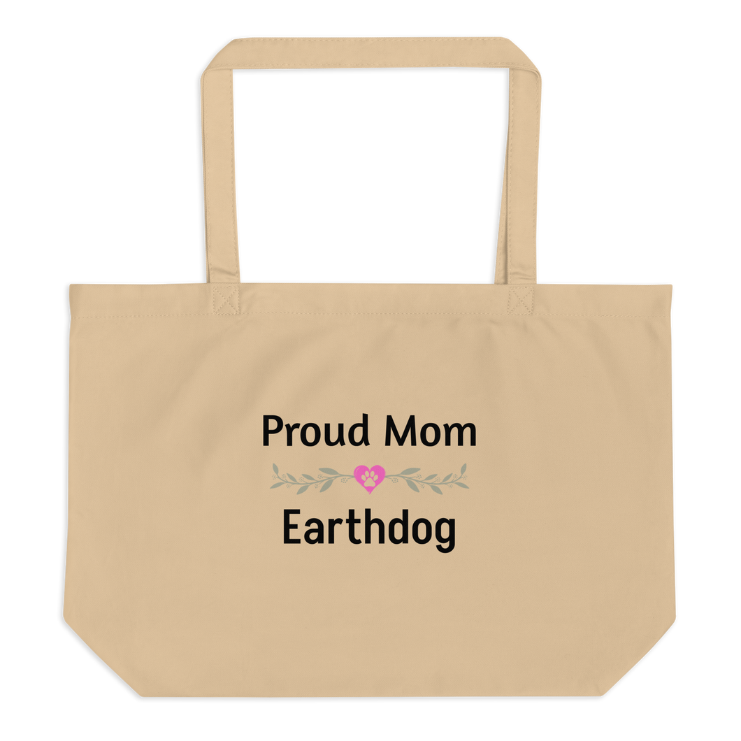 Proud Earthdog Mom X-Large Tote/ Shopping Bags