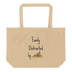 Easily Distracted by Earthdog X-Large Tote/ Shopping Bags