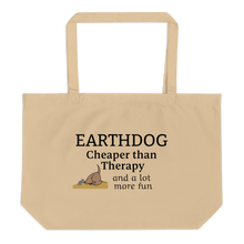 Load image into Gallery viewer, Earthdog Cheaper Than Therapy X-Large Tote/ Shopping Bags
