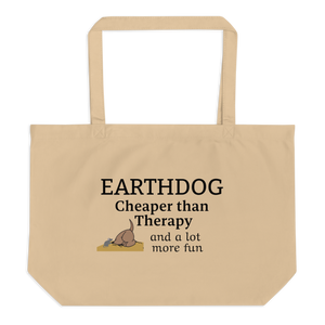 Earthdog Cheaper Than Therapy X-Large Tote/ Shopping Bags