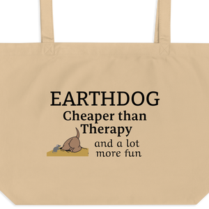 Earthdog Cheaper Than Therapy X-Large Tote/ Shopping Bags