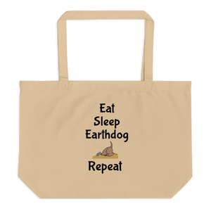 Eat, Sleep, Earthdog, Repeat X-Large Tote/ Shopping Bags