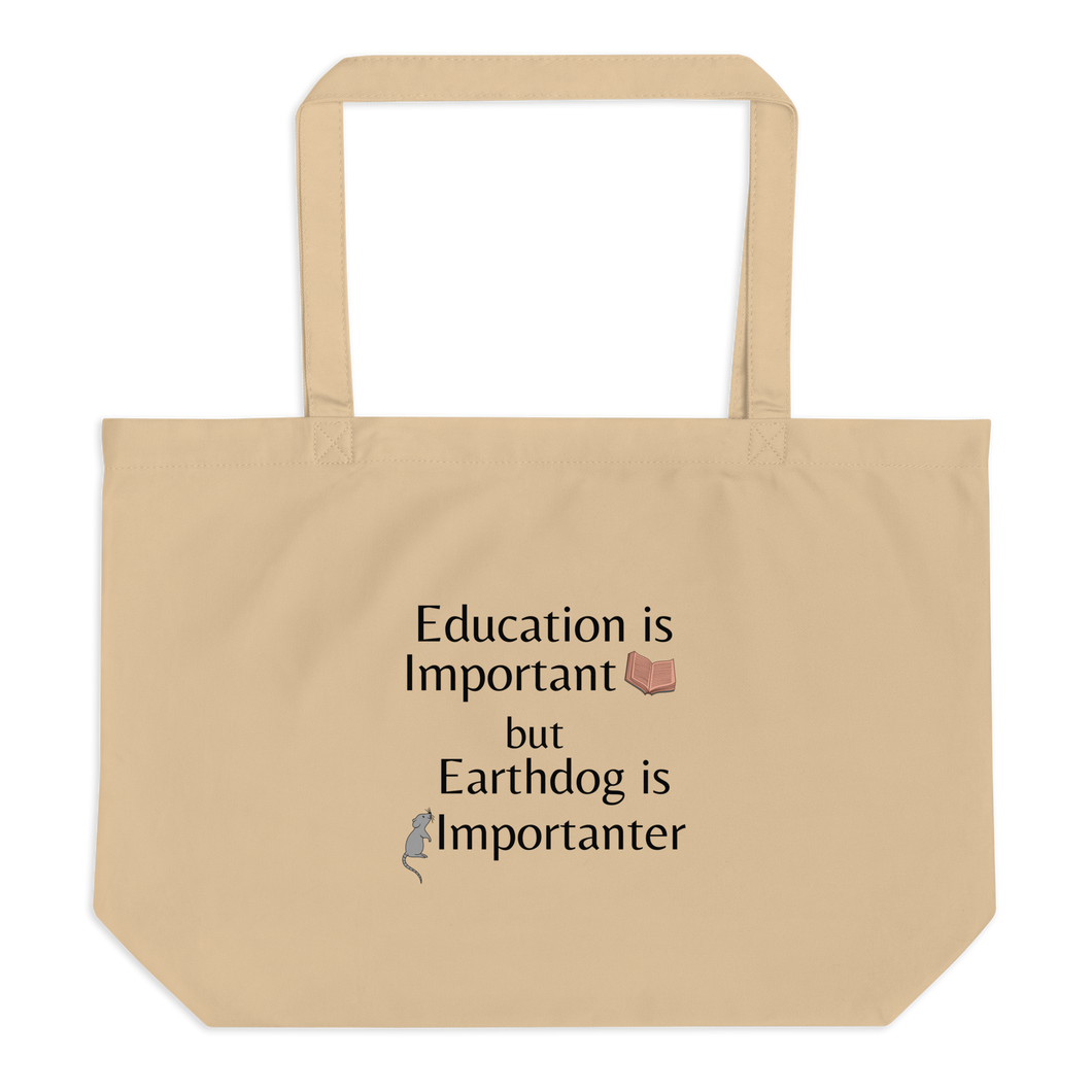 Earthdog is Importanter X-Large Tote/ Shopping Bags