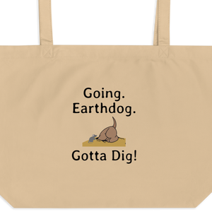 Going. Earthdog. Gotta Dig! X-Large Tote/ Shopping Bags