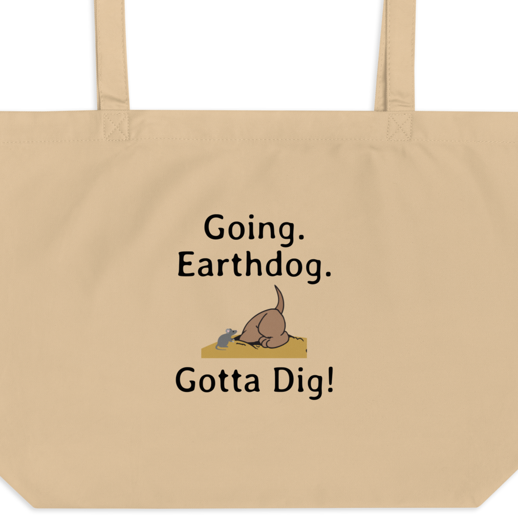 Going. Earthdog. Gotta Dig! X-Large Tote/ Shopping Bags