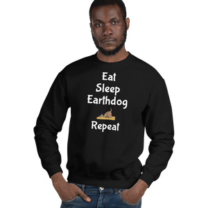 Eat. Sleep, Earthdog, Repeat Sweatshirts - Dark