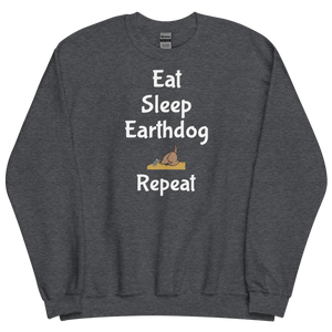 Eat. Sleep, Earthdog, Repeat Sweatshirts - Dark