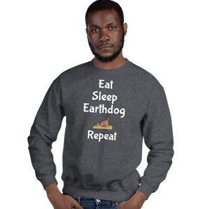 Eat. Sleep, Earthdog, Repeat Sweatshirts - Dark