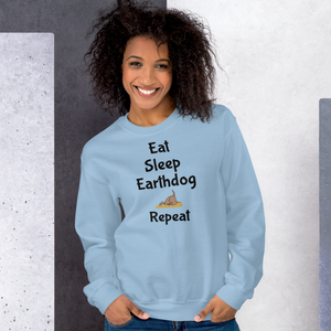 Eat. Sleep, Earthdog, Repeat Sweatshirts - Light